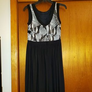 Black and Grey Short Dress